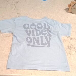 Wonder Nation Blue Short Sleeve Tee Good Vibes